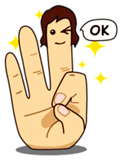 Telegram stiker «Fingers» 👌