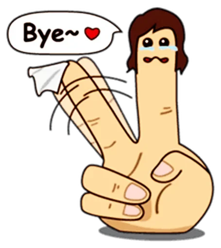 Telegram Sticker «Fingers» ☝️