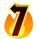 Fire Font emoji 7️⃣