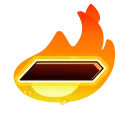 Fire Font emoji ➖