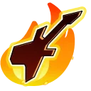 Fire Font emoji 🎸