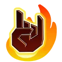 Fire Font emoji 🤘