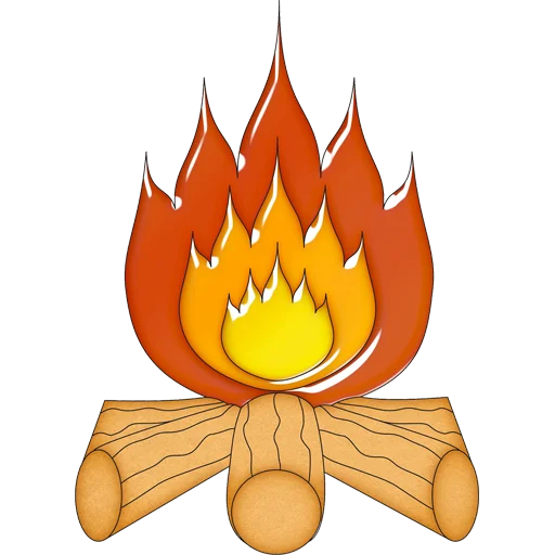Стикер Telegram «Fire and Flames» 🔥