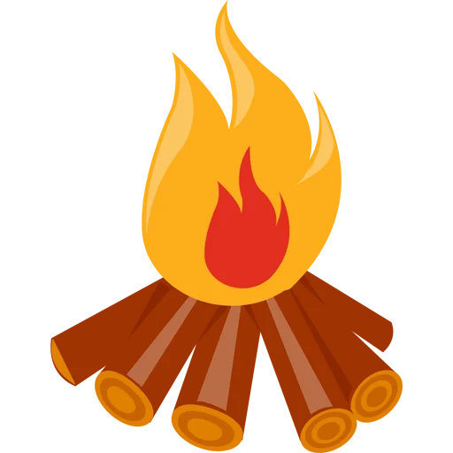 Стікер Telegram «Fire and Flames» 🔥