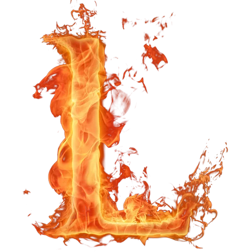 Telegram stiker «Fire and Flames» 🔤