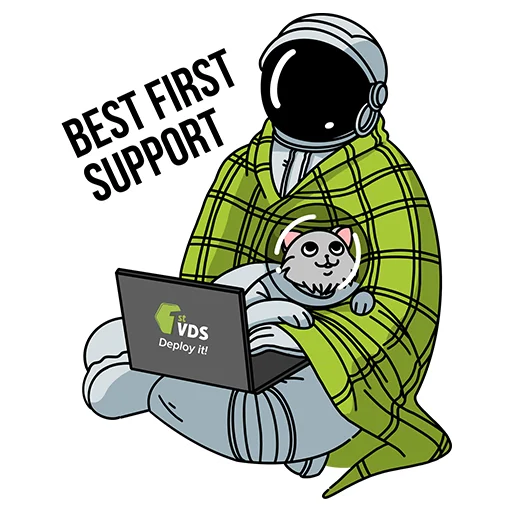 FirstVDS - космос, хостинг и котики🐈 emoji ❤️