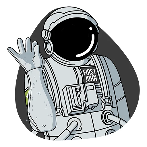 Telegram Sticker «FirstVDS - космос, хостинг и котики🐈» 👌