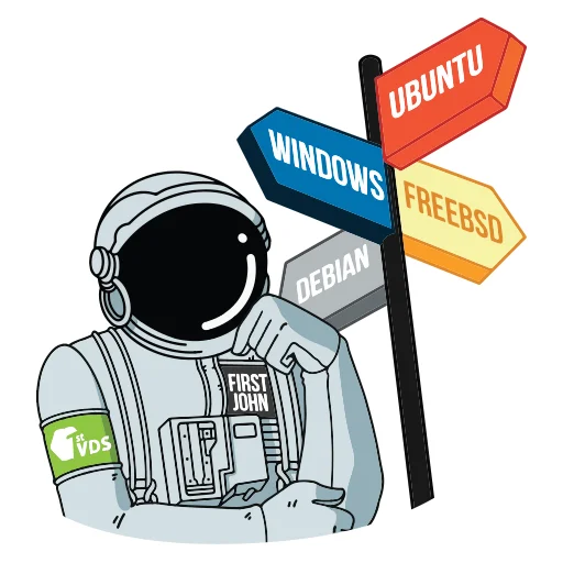 Telegram Sticker «FirstVDS - космос, хостинг и котики🐈» 🧐