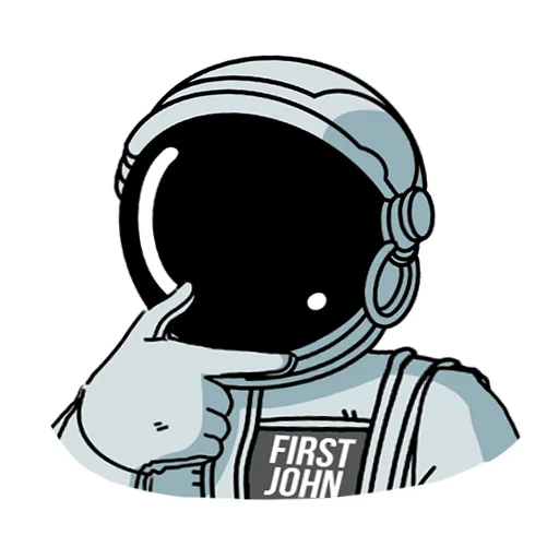 Стікер FirstVDS - космос, хостинг и котики🐈 🤔