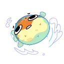 Puffer Fish emoji 😵‍💫