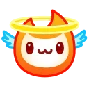 Flame emoji 😇