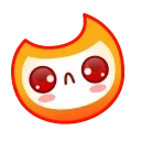Flame emoji 🥺