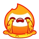 Flame emoji 😭