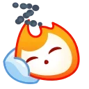Flame emoji 😴