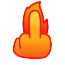 Flame emoji 🖕