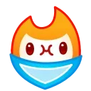 Flame emoji 🍽
