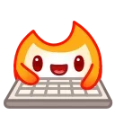 Flame emoji ⌨