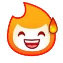 Flame emoji 😅