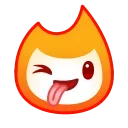 Flame emoji 😜