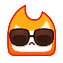Flame emoji 😎