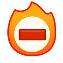 Flame emoji ❌
