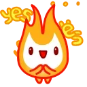 Flame emoji 😃