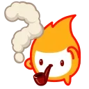 Flame emoji 🤔