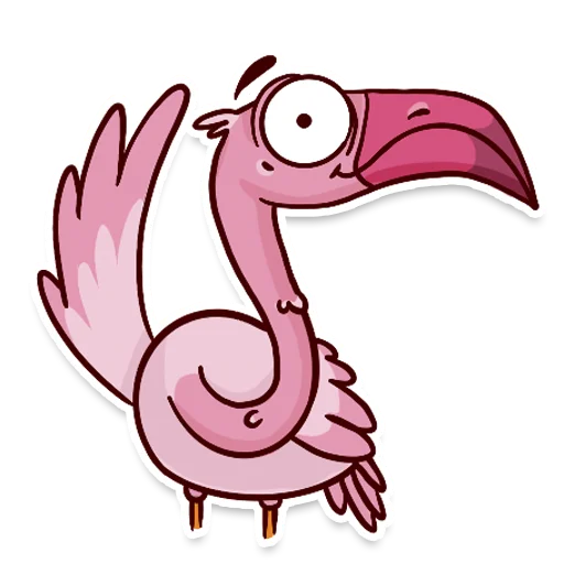 Telegram stickers Flamingo