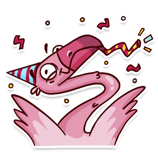 Стикер Telegram «Flamingo» ?