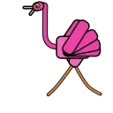 Эмодзи Flamingo 😗