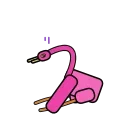 Flamingo sticker 😚