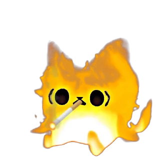 Емодзі Flamy Cat 😳
