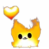 Эмодзи Flamy Cat Emoji 😘