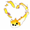 Эмодзи Flamy Cat Emoji ❤️