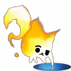 Емодзі Flamy Cat Emoji 🤔
