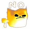 Емодзі Flamy Cat Emoji 👎