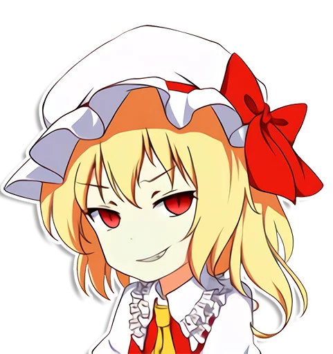 the most kawaii stickers in the world (Flandre) emoji 😏