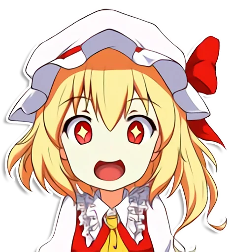 the most kawaii stickers in the world (Flandre) emoji 😍