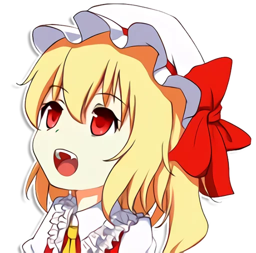 the most kawaii stickers in the world (Flandre) stiker 😯