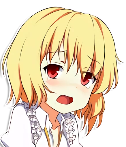 Стікер Telegram «the most kawaii stickers in the world (Flandre)» 😟