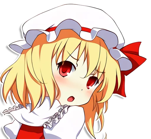 the most kawaii stickers in the world (Flandre) stiker 😳