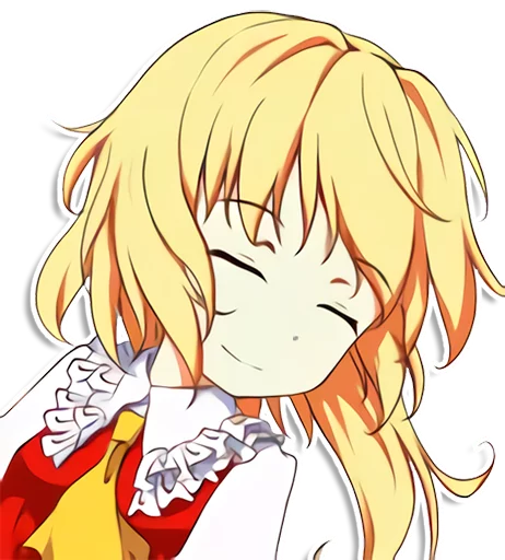 the most kawaii stickers in the world (Flandre) emoji 😌