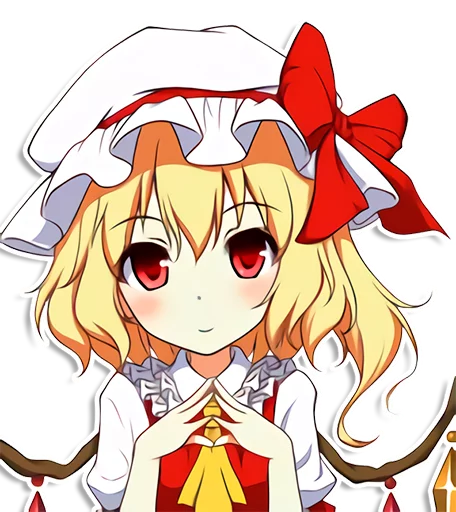 Стікер Telegram «the most kawaii stickers in the world (Flandre)» 😼