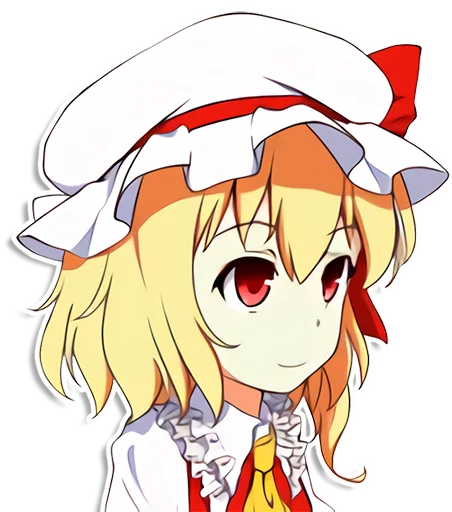 the most kawaii stickers in the world (Flandre) emoji 😯