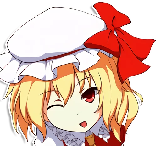 the most kawaii stickers in the world (Flandre) stiker 😉