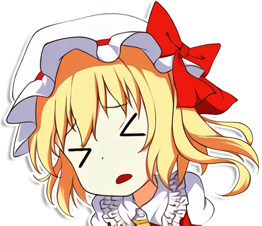 the most kawaii stickers in the world (Flandre) emoji 😣