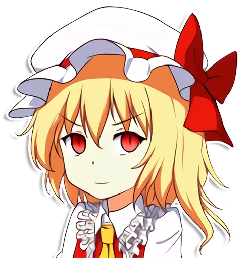 the most kawaii stickers in the world (Flandre) stiker 😒