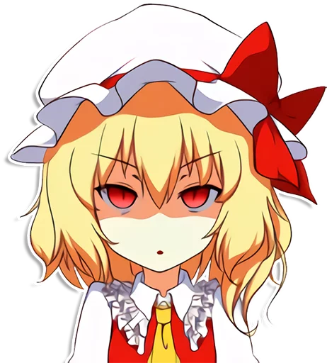 the most kawaii stickers in the world (Flandre) emoji 😠