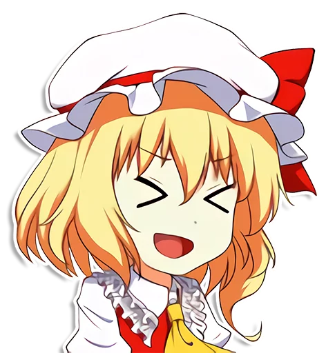 the most kawaii stickers in the world (Flandre) emoji 😩
