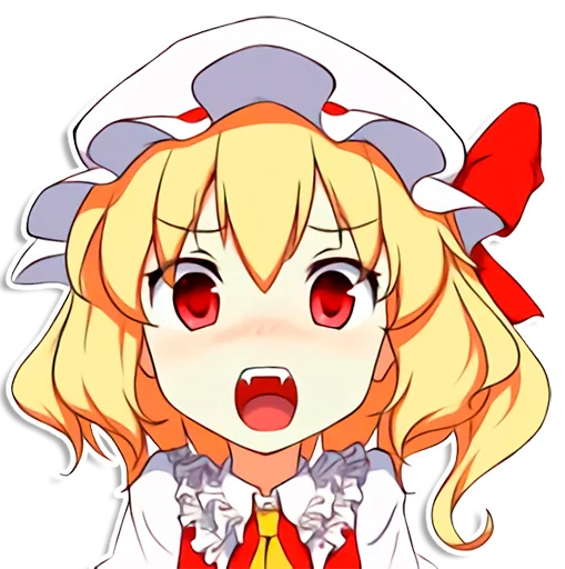the most kawaii stickers in the world (Flandre) emoji 😥